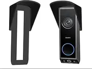 [Gestech] Weather Rain Cover for Eufy 2K E340 Dual Cam Doorbell Rain Cover for Eufy E340 Wireless Battrey Version No Drill Anti Glare