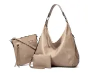 Fashion Women Handbag Purse Ladies Boho Shoulder Bag Crossbody Purses Brown