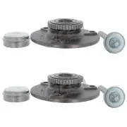Smart For Two 2004-2007 Front Wheel Bearing Hubs Kits 134mm Flange Diameter Pair