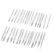 45mm Long 3mm Dia Shank Diamond Grinding Drill Bits 30 in 1