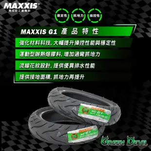 【MAXXIS 瑪吉斯】MA-G1 速克達專用 綠魔胎-12吋(110-70-12 47L 路王三代)