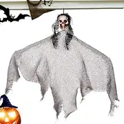 Halloween Reaper Decor, Halloween Tree Ghosts, Spooky Halloween Outside Ghosts Decor, Scary Halloween Skeleton Ghosts for Outdoor/Indoor