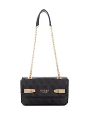 GUESS Women's Coal Zadie Logo Convertible Crossbody Bag in Black