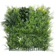 20"x20" Artificial Faux 3D Mixed Leaf Privacy Fence Screen Decor Panel Hedge V4