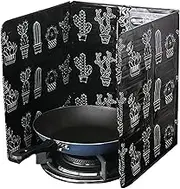 Oil Baffle，Spatter Proof Oil Barrier Stove Cook Anti Splashing Oil Baffle Heat Insulation Aluminum Foil Board Anti Splatter Shield Guard for Kitchen Frying