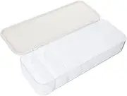 CAXUSD Cord Storage Box for Desk Cable Organizer Case with Cover and Detachable Divider