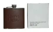 Elijah Craig Bourbon Brown Leather Flask Canteen - New with Box