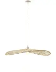 [Lexi Lighting] Solara Bamboo Pendant Light in Natural