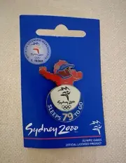 Sydney 2000 Olympic Games Countdown Pins/Badge - 79 Sleeps To Go (With SYD)