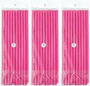 Pink Flexible Twist Flexi Rods for Natural Hair - Soft Foam No Heat Curling Rollers to Sleep In (9.45x0.3inch)