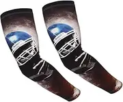 [FHEDVBN] American Football Arm Sleeves Compression Arm Covers for Men Women Outdoor Sun Sleeves Cooling Sports Sleeve, Black