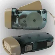 Squeeze Dynamo Flashlight 3 Bright LED Lights Emergency Survival Hiking Kits