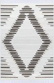 Attica Diamond Stone and Grey Rug *FINAL SALE