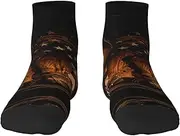 [JBYJBX] American Flag With Cowboy Boots Print Adult Socks Womens Mens Workout Thermal Cozy All-Season Gift Holiday Articles