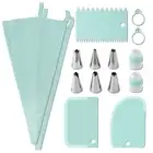 Cake Decorating Kit Icing Decoration Piping Nozzles Reusable Silicone Piping Bag