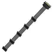 Cruxtec SATA Power Splitter Cable Black