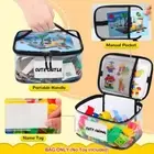 with Name Tag Toy Storage Bag Manual Pocket Storage Bucket Building Blocks