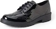 [Geox] Francesina Woman Low J6420N 000HH C9999 Black, Black, 9.5 US