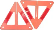Milisten 1 Set Plastic Triangle Reflective Road Safety Kit Car Warning Foldable Useful Road Warning Sign Emergency Traffic Kit 25cm
