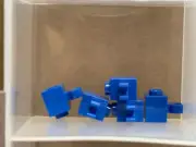 LEGO Parts - Blue Brick 1 x 1 with Open O Clip - No 60475b - QTY 5