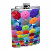 Umbrella Em2 Flask 8oz Stainless Steel Hip Drinking Whiskey