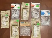 Susan Bates Lucite Bone Rings Mixed Lot Cabone Boye Newell Plastic