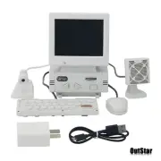 Mini Computer-design Game Console Support AV Input 3.5" LCD w/8G Memory Card #sz