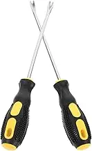 Operitacx 2Pcs Nail Puller Upholstery Staple Remover Labor Saving Hand Tool for Carpentry and Home Use Lightweight Design with Dual Prongs for Easy Staple Removal