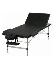 [Zenses] 3-Fold Aluminium Massage Table 85cm in Black