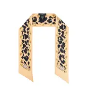Balmain Leopard Printed Scarf One size black
