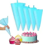 YOUYIKE Reusable Silicone Icing Bags 25/26.5/31/34/40 cm 5 Sizes Professional Icing Bag Set, Cake Decoration Bags - for Baking and Decorating Nozzles