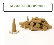 3.5 cms GUGGUL Dhoop Cone 100 Grams / 50 - 60 Pieces with CONE STAND.