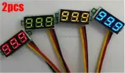 2Pcs Mini Dc 0-100V Voltmeter Red Led 3-Digital Display Voltage Panel Motor N ul