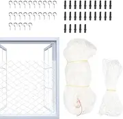 Balcony Netting For Pets - Anti-Fall Mesh Cat Netting Balcony | Cat Safety Fence For Patio | Pet Guard Netting For Balcony, Stairs, Doorway, Window, Gate, Deck, Patio
