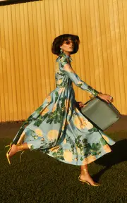 [Leo Lin] Zara Shirt Midi Dress - Hydrangea In Cornflower Blue