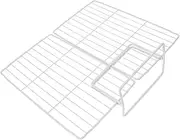 Freezer Partition Replacement Cabinet Separator Organizing Divider and Ice Deep Kitchen Rectangular for Meat Freezers Shelves Mesh Storage Compartment Magnetic Wire Iron White