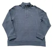 NEW Tommy Bahama Men's 1/4 Zip Pullover Dockside Blue Size Small S NWT