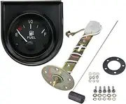 BGBLKLGPPN 2" 52mm Fuel Level Gauge with Oil Float/Sensor Fuel Level Meters Gauges White LED Light Fuel Gauges Auto Replacement Parts Car Fuel Meter