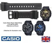 MCW-200H Casio Watch Strap Band for MCW200H-1,MCW200H-2,MCW200H-9 -Black Genuine