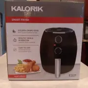 PRICE CUT! Kalorik 3.2 Qt Smart Fryer has Built-In 30 Minute Timer! NEW IN BOX!
