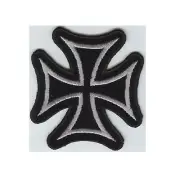 Iron Cross Chopper 3" Iron On/Sew On Patch FAST USA SHIPPING