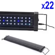 22pcs 24" LED Light HIGH LUMEN Aquarium Fish Tank White Blue Extendable