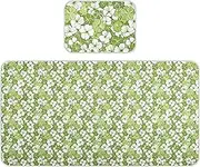 Green and Flower and Whites Cooling Baby Mattress Protector pad 28" x 52" Breathable Bed Pads for Adults for Kids, Adult