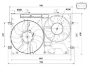 Fits VW Golf Passat Audi A3 TT Skoda Octavia Seat Leon Engine Cooling Fan AST