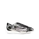 [Pinko] Pinko Leather Lace-up Sneakers 41 IT SILVER/BLACK