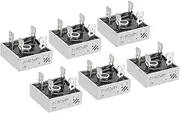uxcell KBPC25-10 Rectifier Diode, 6 Pcs Bridge Rectifier 25A 1000V Electronic Silicon Diodes for Converting AC Power to DC Power, White