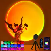 Sunset Lamp Projector Multicolor Changing LED Projection Lamp,Switch Button a...