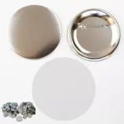 1-1/4" 32mm Pin Back Button Parts Badge Maker Craft Tools Metal DIY Brooch