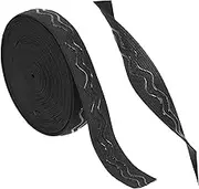 KALLORY 1 Roll Knitted Elastic Strap Stretchy Waistband Band for Sewing Crafts Wide for Apparel Costume Making DIY Projects Easy to Cut to Desired