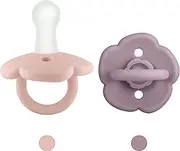 BebeBiu Baby Dummy, Pack of 2 Dummies, BPA-Free Silicone Soothers, Baby Pacifier with Large Air Holes, Newborn Essentials 6 Months Up